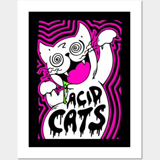 Techno Shirt - Techno Organism - Catsondrugs.com - rave, edm, festival, techno, trippy, music, 90s rave, psychedelic, party, trance, rave music, rave krispies, rave flyer Posters and Art